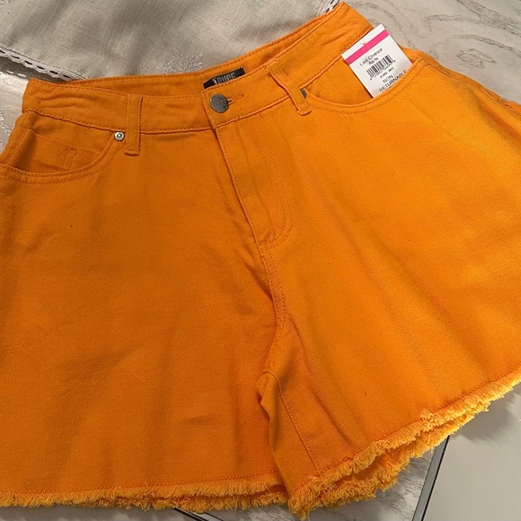 TRUCE Pants - 🔔TRUCE Stylish Orange Denim Shorts for 12 y.o. girl